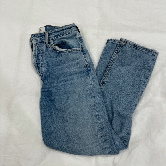 Agolde Riley High Waist Crop NWOT - Picture 2 of 6